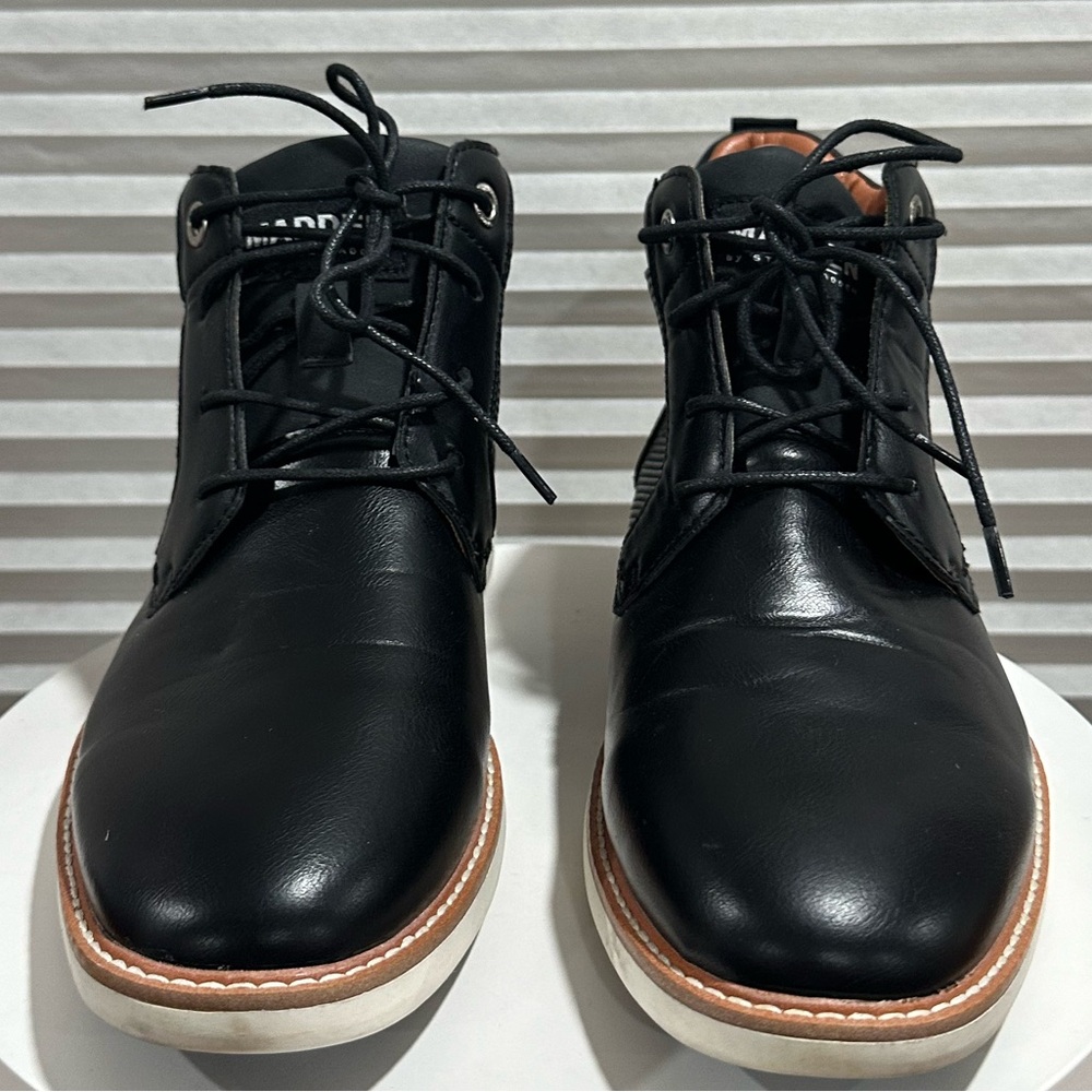 👞MADDEN👞 Lace Up Chukka Dress Boot Black Size: 9 - Picture 3 of 13